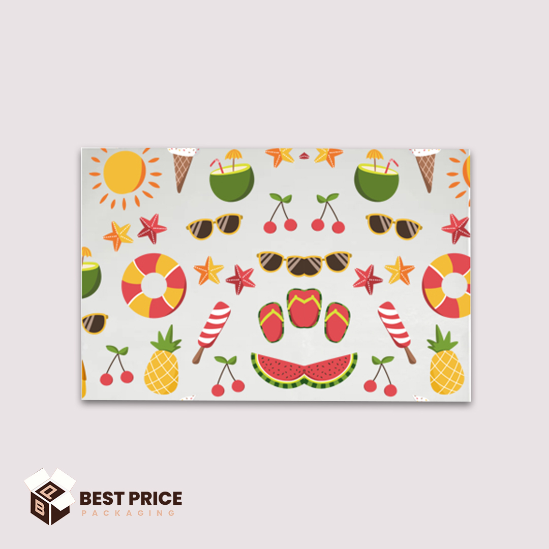 Custom 9x6 printed Food Basket Liners