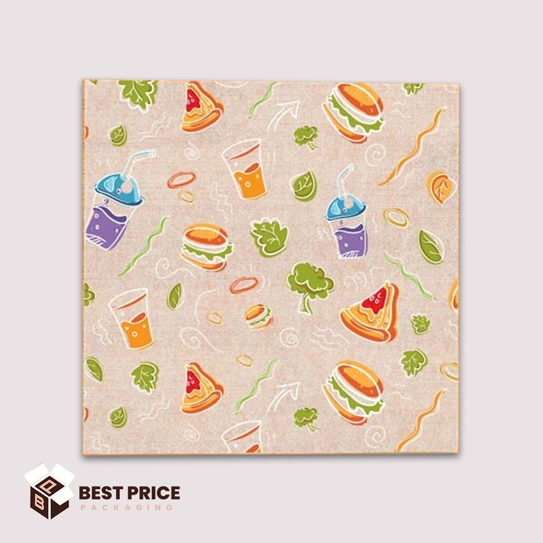 Customize 8x8 Burger Paper