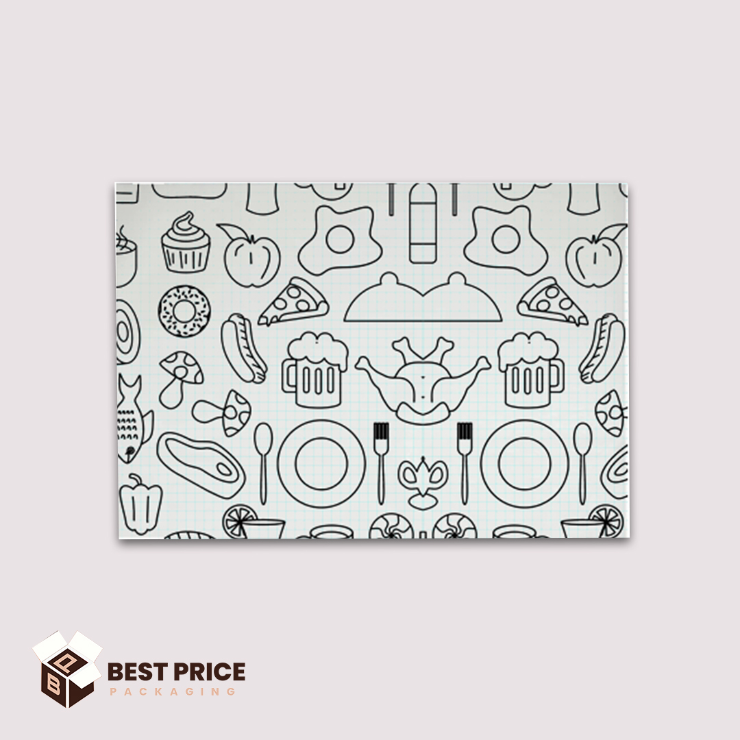 custom printed 10x5 burger paper