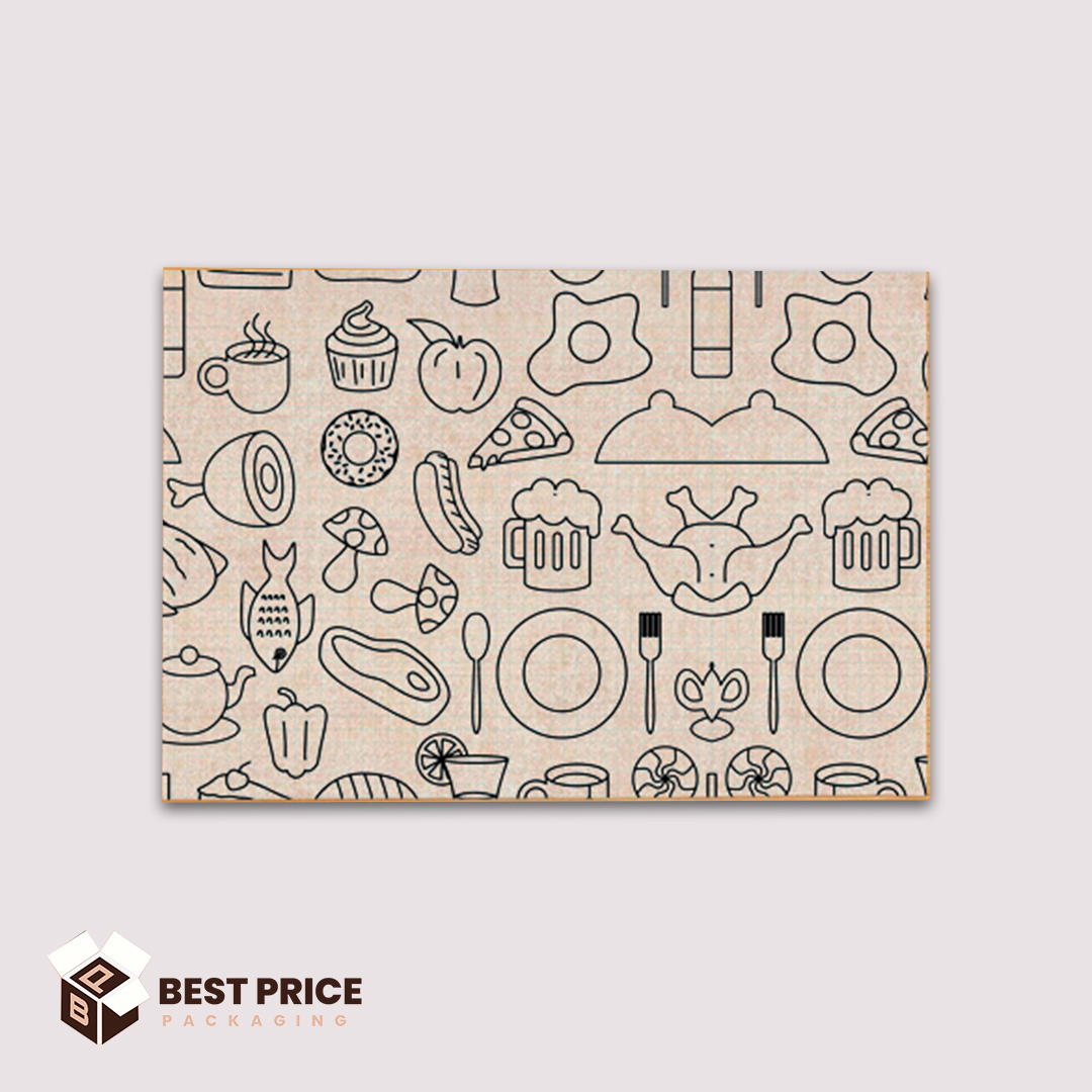 custom printed 10x5 food basket liner