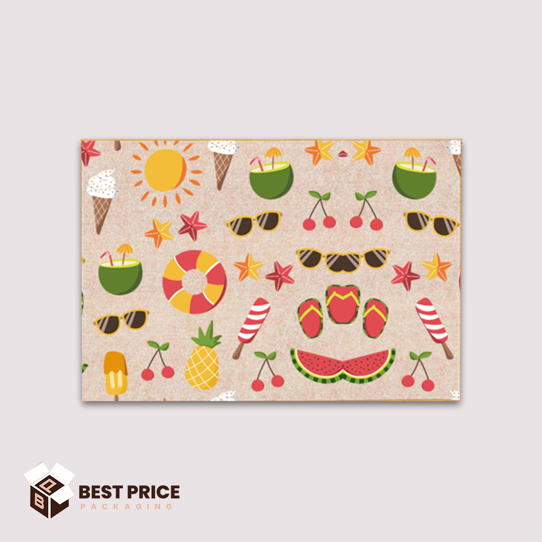 custom printed 9x6 burger paper