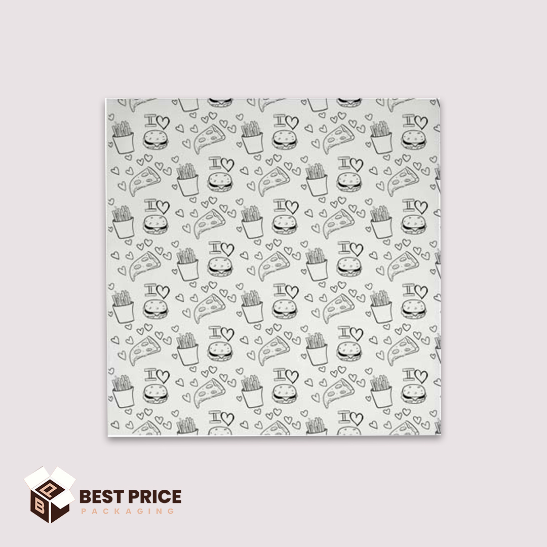 customize 7x7 burger paper